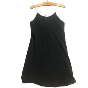 Nautica Competition Athleisure Dress with Shelf Bra Black Size Medium NWT